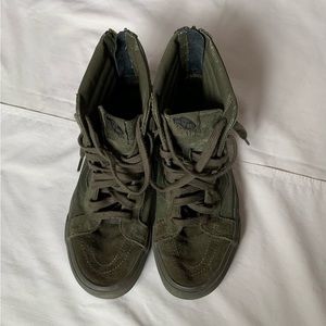 Army Green Vans Shoes Size 10